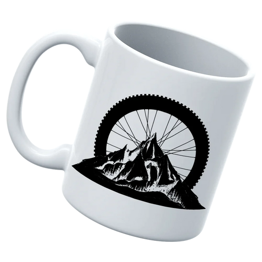 Mountain Tires White Coffee Mug